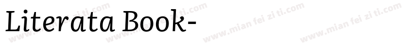 Literata Book字体转换